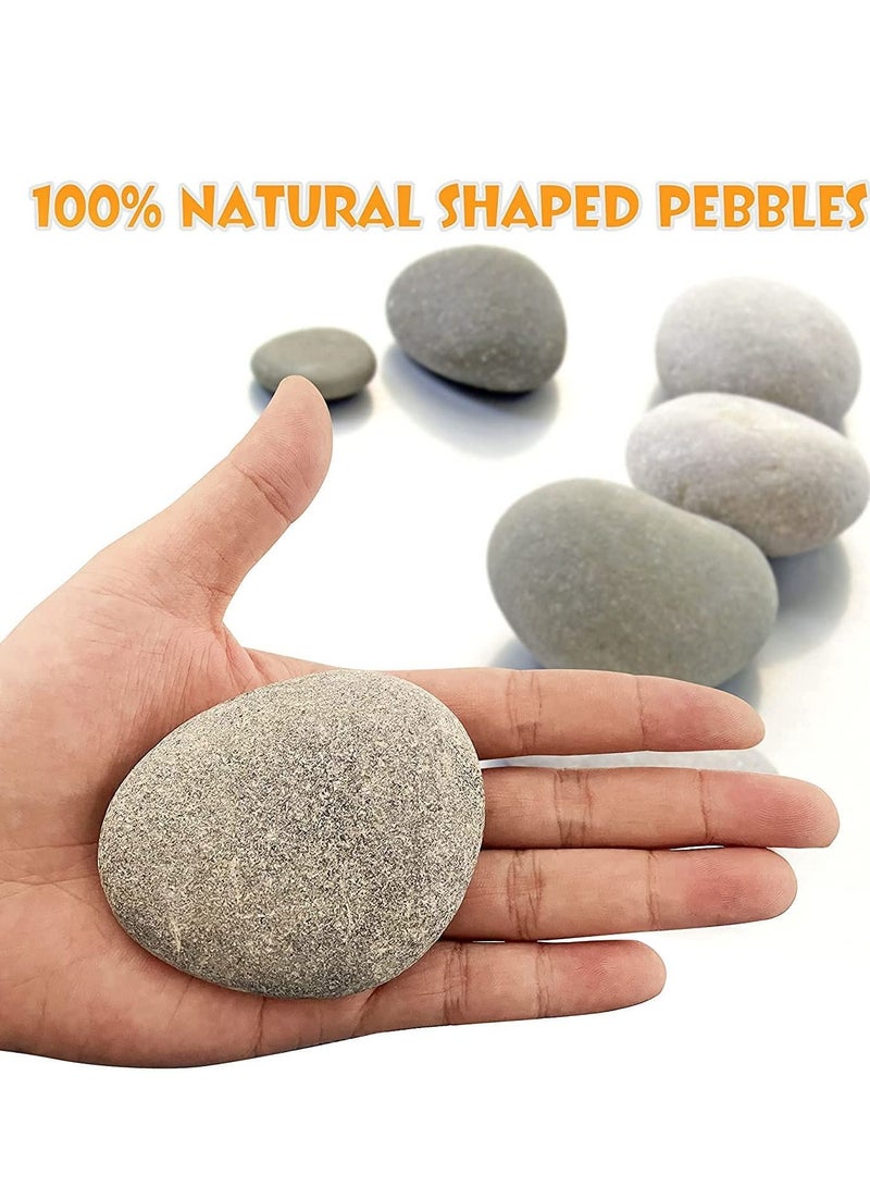 Excefore Large Rocks for Painting, Kindness Crafting Party Pack Bundle River Stones Painting Crafts, Natural Smooth Surface Arts & Rock Supplies Kid Painters 10PCS  - Image 4