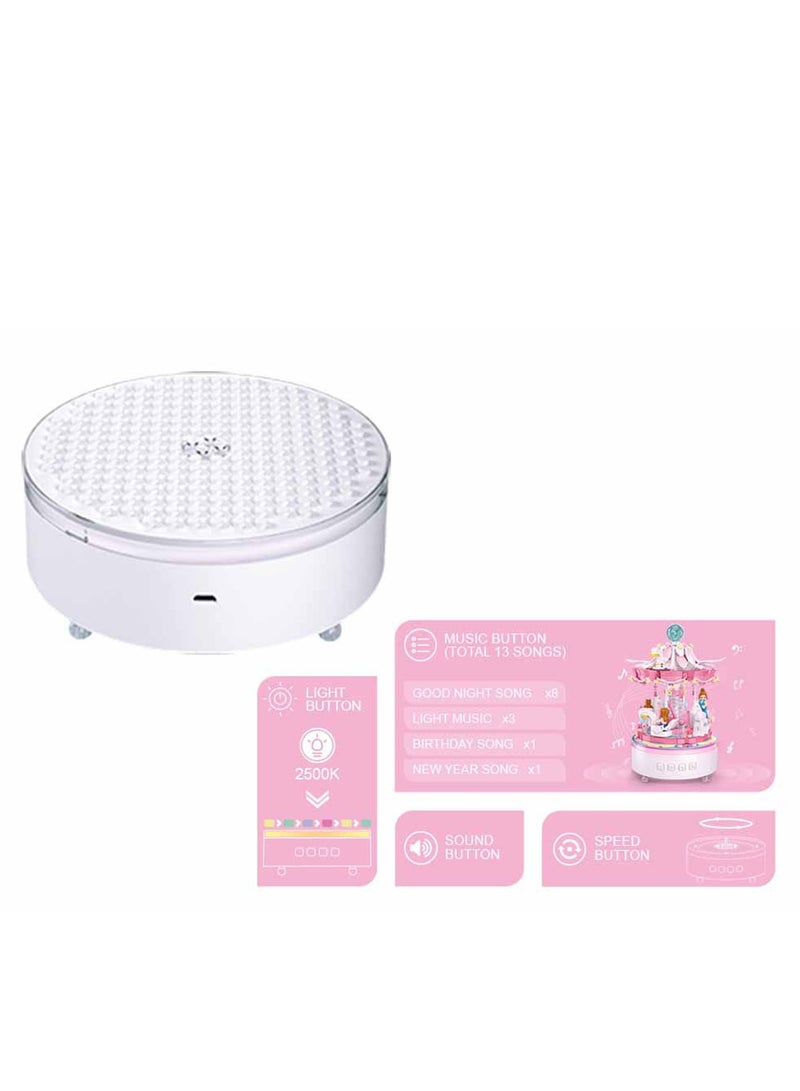 Sluban Bricks Carousel Music Box 566-Piecess - Image 4