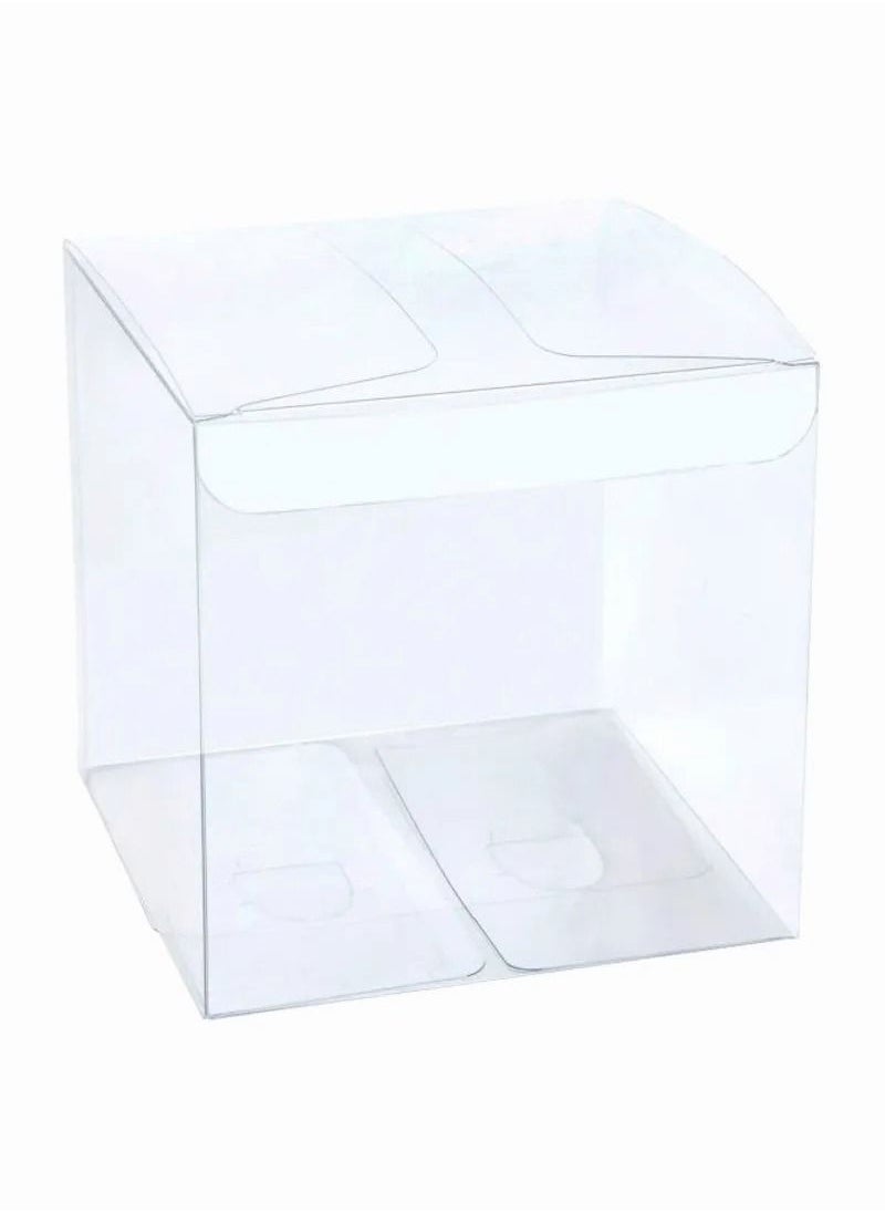 Buna 12-Piece Clear Gift Box Set Clear PET Plastic Box Square Box Suitable for Thanksgiving Wedding Party Birthday Candy Coffee & Tea Jewelry  - Image 1