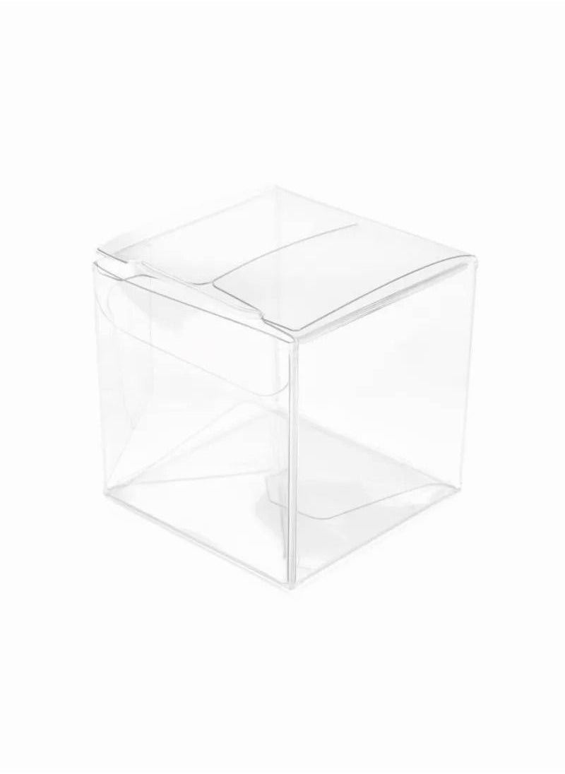 Buna 12-Piece Clear Gift Box Set Clear PET Plastic Box Square Box Suitable for Thanksgiving Wedding Party Birthday Candy Coffee & Tea Jewelry  - Image 2