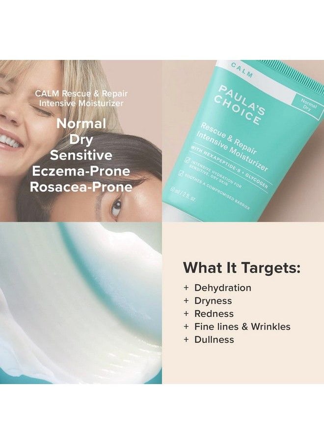 PAULA'S CHOICE Calm Intensive Moisturizer For Dry + Sensitive Skin Calms + Soothes Redness Suitable For Rosaceaprone & Eczemaprone Skin Fragrancefree & Parabenfree 2 Fl Oz.  - Image 5