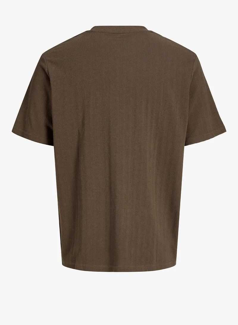 JACK & JONES Casual Regular Fit Crew Neck T-Shirt