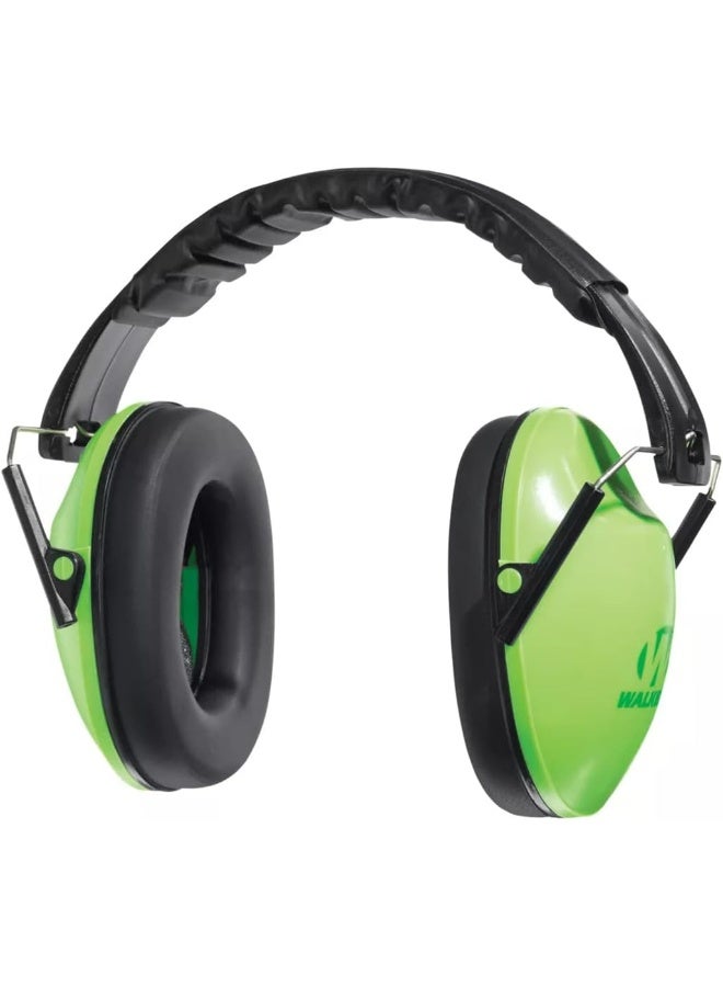 Walker's WALKERâ€™S Youth Childrenâ€™s Low Profile Lightweight Padded Headband Adjustable Folding Noise-Reducing Hearing Protection Earmuffs, Lime Green - Image 3