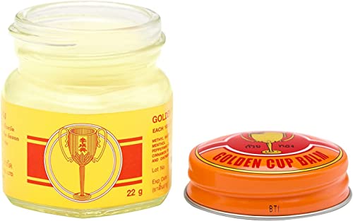 Golden Cup Balm Yellow Herbal Thai Ointment, 22g (Pack of 3) - Image 2