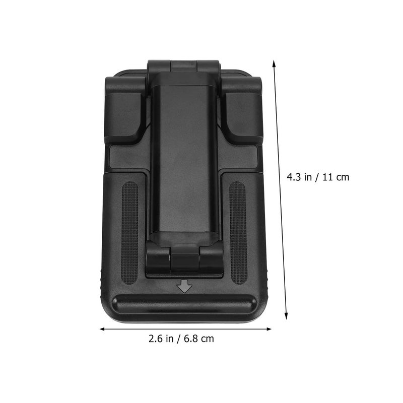 Foldable Adjustable Phone Stand Holder For Desk Streaming Video Recording Black - Image 3