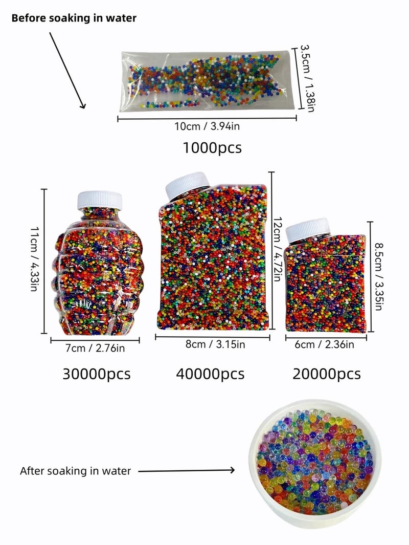 Shein 40,000/30,000/20,000/1,000 Pieces Colored Hydrogel Jelly Beads - Magical Water Expanding Decorative Beads for Vases & Planting - Image 1
