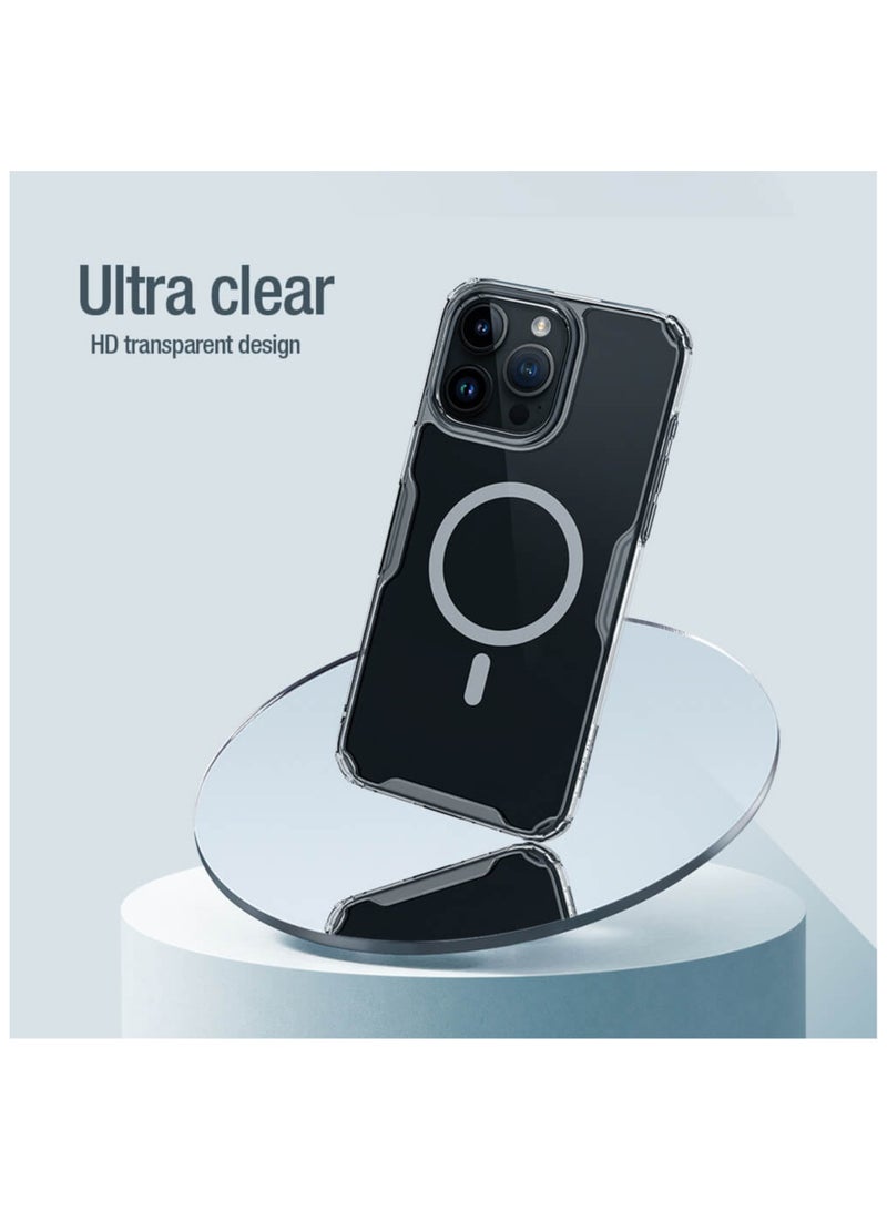 Nillkin Nature Series tpu cover Compatible with MagSafe for iphone 15 Pro - Clear - Image 5