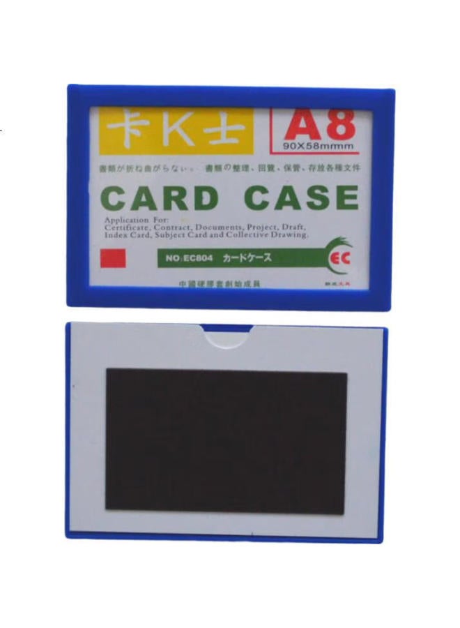 elifo Yilifeng A8 Card Case Magnetic Hard Rubber Warehouse Sign Card Signboard Magnetic File Frame Magnetic Attraction Inspection Card Case Hard Magnetic Wall Indicator Card Slot Magnetic Sticker - Image 1