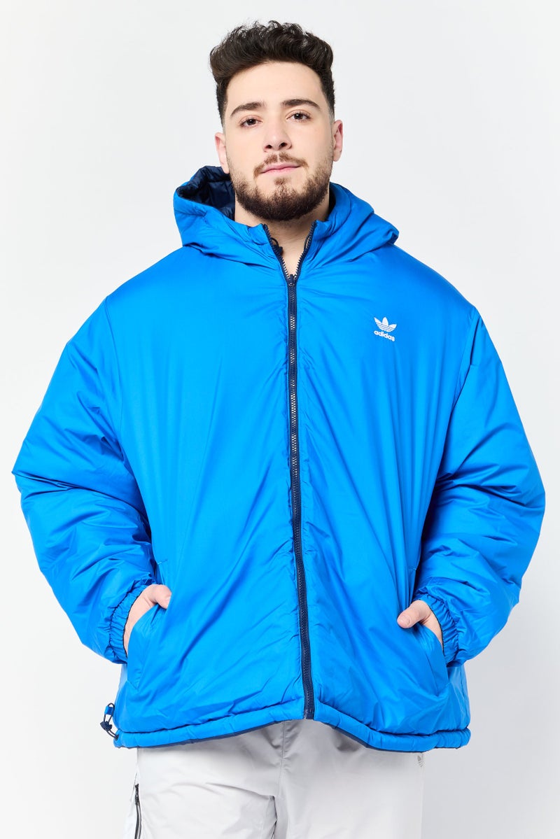 adidas Originals Men Sportswear Fit Long Sleeves Outdoor Jacket, Navy  - Image 1