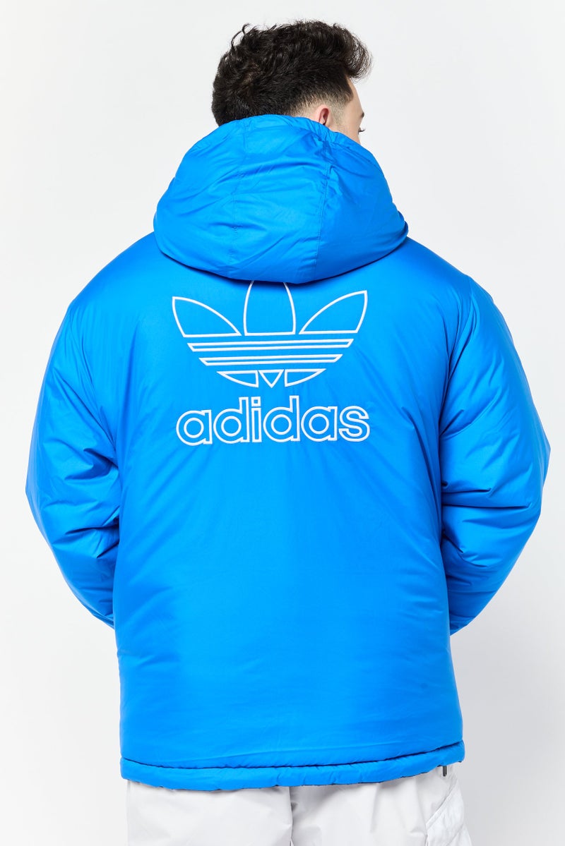 adidas Originals Men Sportswear Fit Long Sleeves Outdoor Jacket, Navy  - Image 4