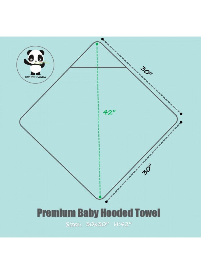 HIPHOP PANDA HIPHOP PANDA Hooded Towel - Rayon Made from Bamboo, Bath Towel with Bear Ears for Newborn, Babie, Toddler, Infant - Absorbent Large Baby Towel - Yellow Duck, 30 x 30 Inch  - Image 1