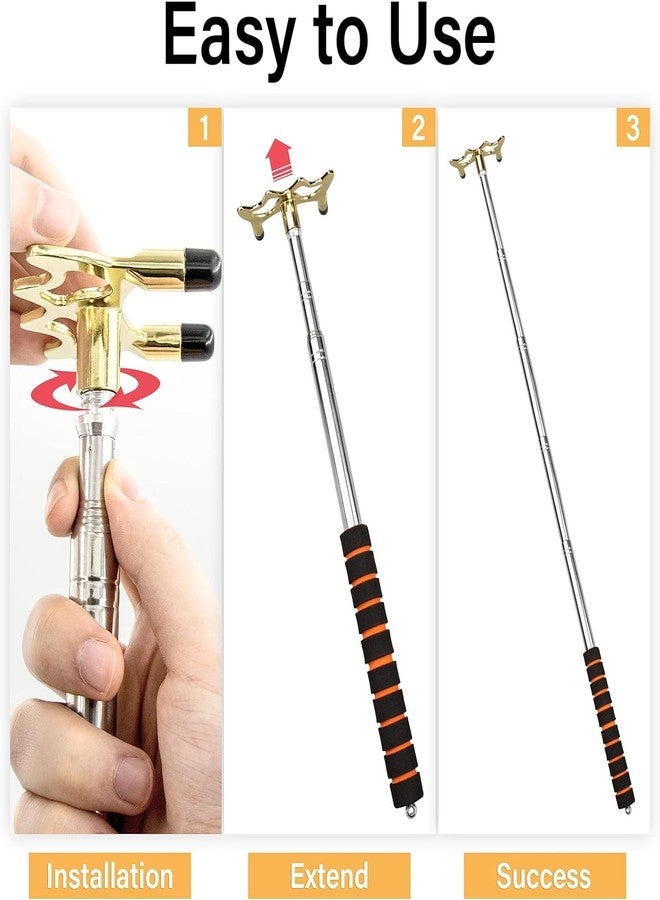AngelReally Retractable Billiards Cue Stick Bridge with Brass Bridge Head, Billiard Bridge Stick for Pool Table, Game, Competition - Image 5