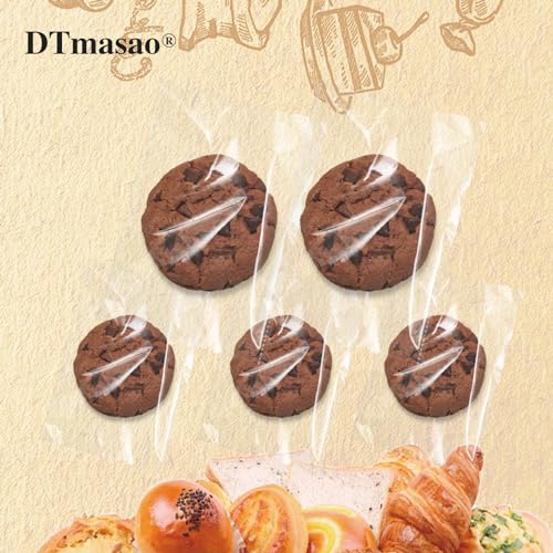 DTmasao 4x6 Inches 100 Pcs Clear Self Sealing Cellophane Bags Cookie Bags Resealable Cellophane Bag for Packaging Cookies,Gifts,Favors, Products,Candy - Image 5