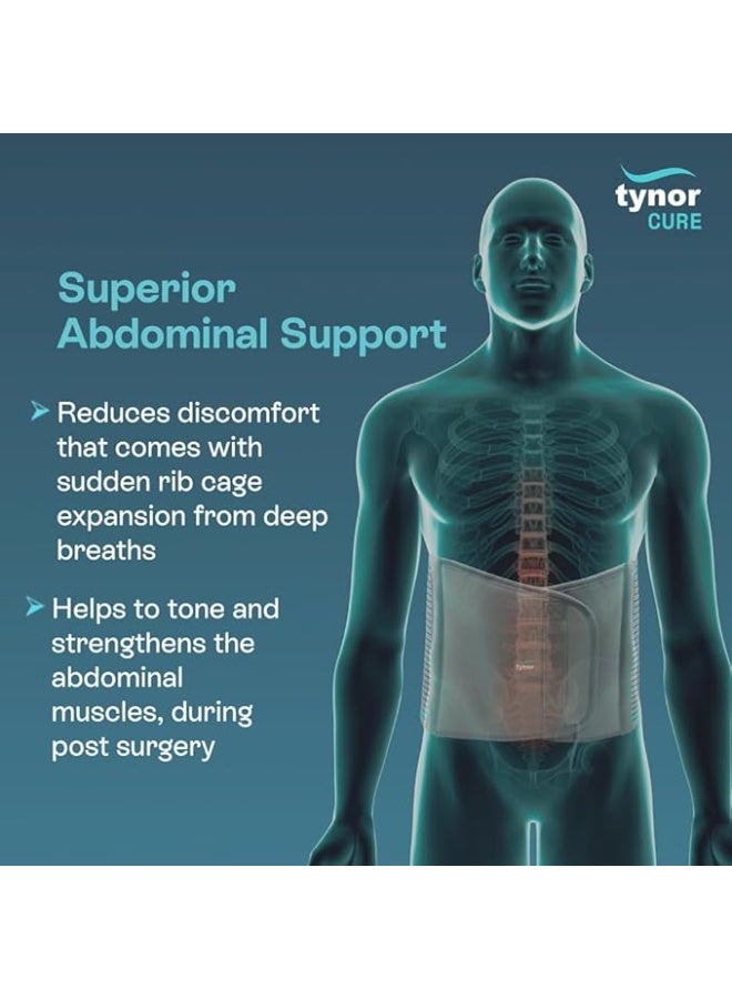 Tynor Abdominal Support 9"/23CM | Lower Back Support Belt Brace for Men & Women | Breathable, Pain Relief & Recovery - Image 2