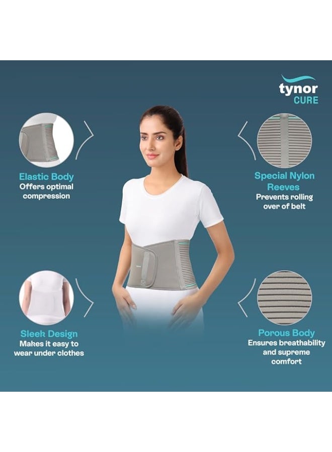 Tynor Abdominal Support 9"/23CM | Lower Back Support Belt Brace for Men & Women | Breathable, Pain Relief & Recovery - Image 3