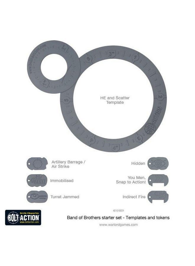WARLORD GAMES Bolt Action Ba Templates - Plastic - Image 2
