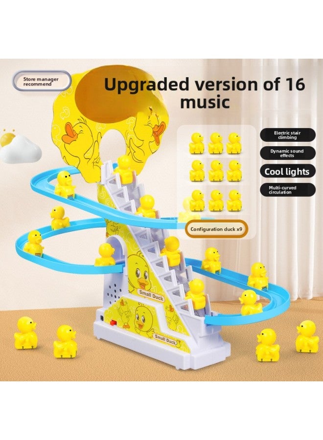 Baby Toy Educational Children's Slide Girl's Stair Electric Yellow Duck One-year-old Baby Boy Climbing Track 