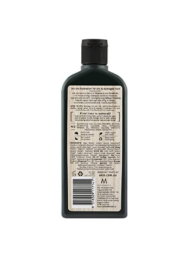 A'kin Moisture Rich Wheat Protein Shampoo Free From Parabens Sulfates and Silicones 225 ml - Image 3