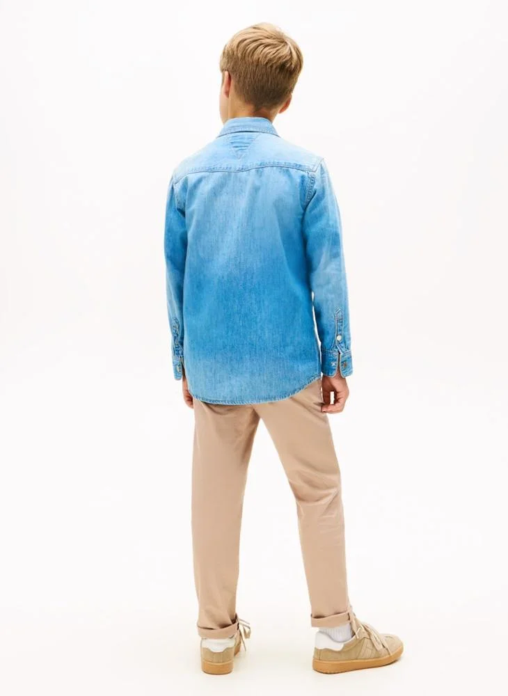 TOMMY HILFIGER Kids Denim Western Denim Shirt