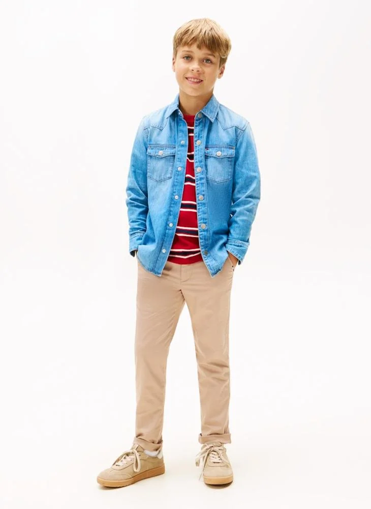 Tommy Hilfiger Denim Kids Denim Western Denim Shirt for Men | Best Price UAE
