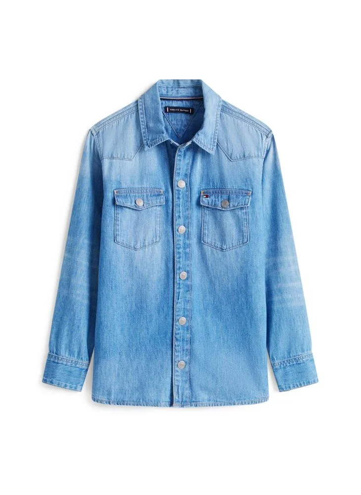 Tommy Hilfiger Denim Kids Denim Western Denim Shirt for Men | Best Price UAE