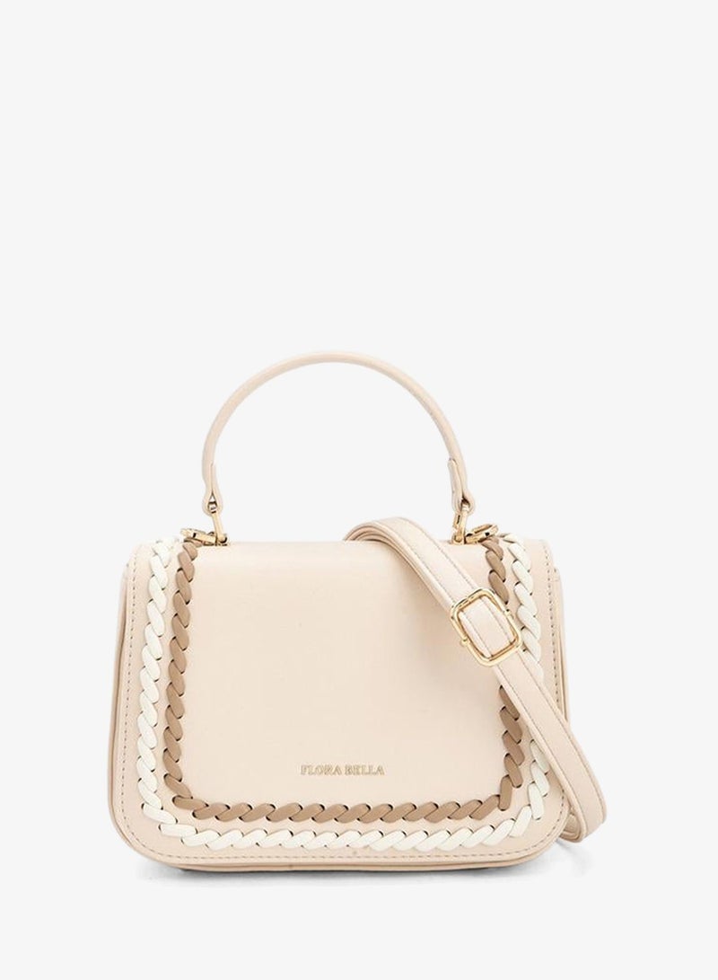 Flora Bella By Shoexpress Flora Bella Braided Satchel Bag with Detachable Strap - Image 1