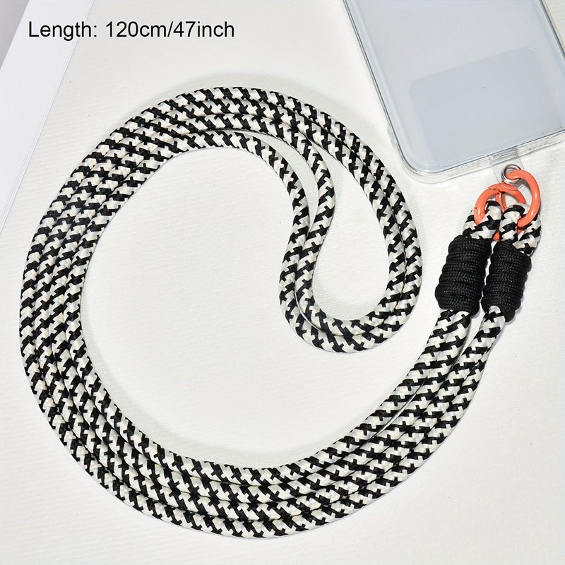 Set Of 2 Cream & Black Mobile Phone Lanyards With Coin Pouch And Long Strap Sturdy Creative Design Ideal Gift For Couples Or Girlfriends - Image 5