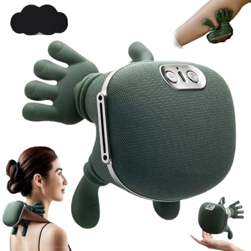 Rezova Neck and Shoulder Massager,Neck Massager for Pain Relief Deep Tissue with Two-Speed Temperature Adjustment Dual-Zone Heat,Back and Leg Massagers with Simulation Palm,Useful Gift - Image 1