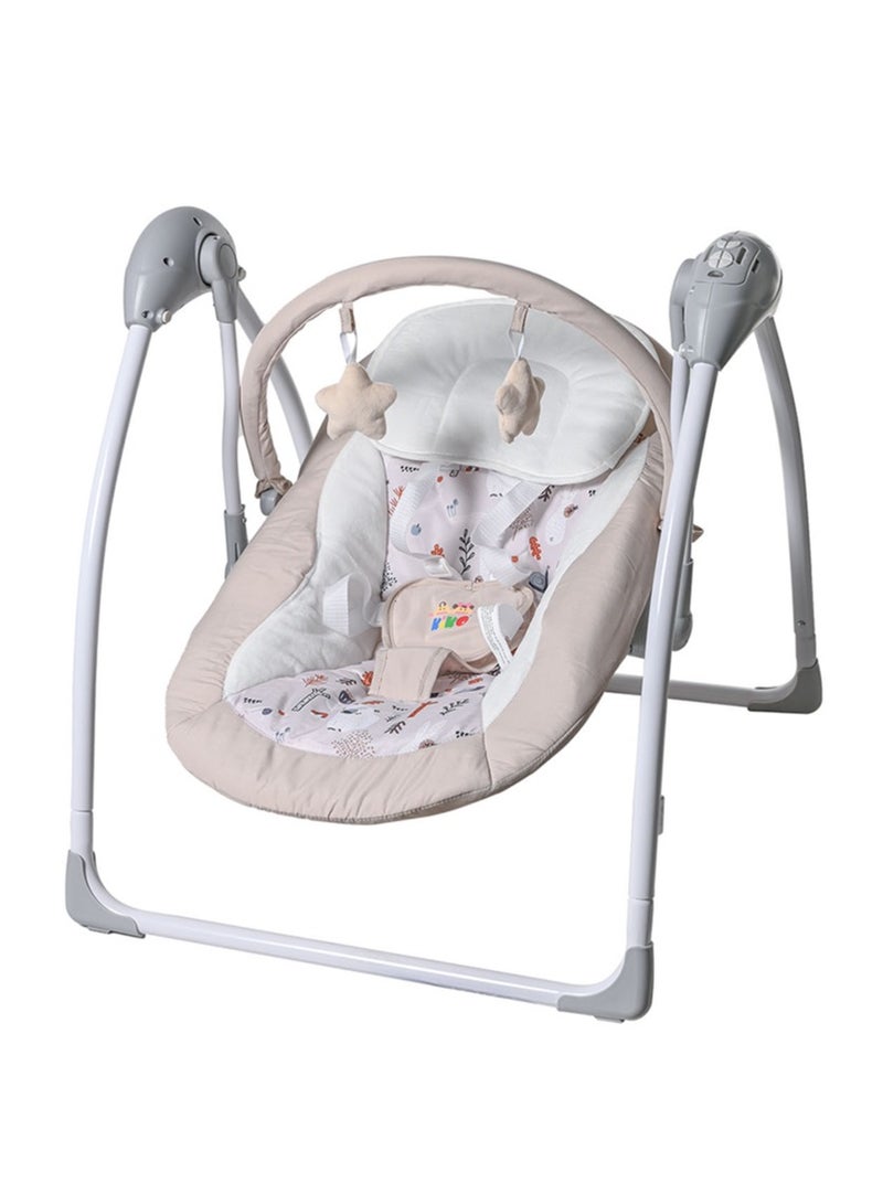 Kiko Kiko Electric Rocker Swing Multiple Functions-Beige - Image 1