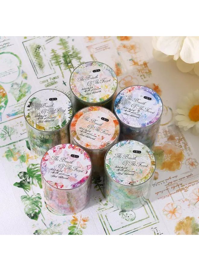 Leaf Language Forest Botanical Floral Scrapbook Stickers Glitter Matte Irregular Shapes Trees Flowers Leaves DIY Journaling Planners Nature Crafts - Image 4