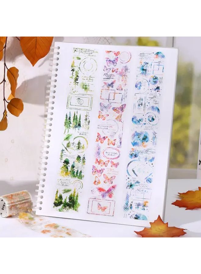 Leaf Language Forest Botanical Floral Scrapbook Stickers Glitter Matte Irregular Shapes Trees Flowers Leaves DIY Journaling Planners Nature Crafts - Image 5