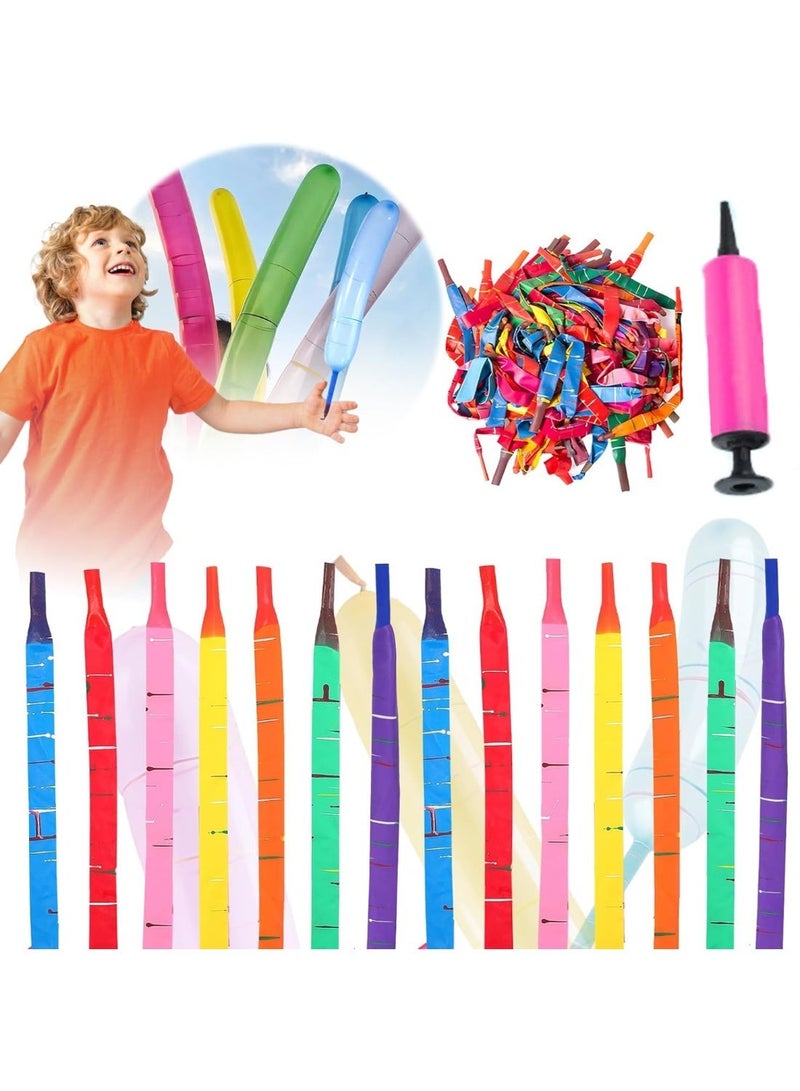 Halamodo 40Pcs Rocket Balloons Rotating Balloon Set With Hand Pump , Flying and Spinning Latex Toy Balloons, Non-Toxic Thick Latex , Kids Toys, For Kids Party , Wedding , Celebrations, Gatherings, Promotional Events, Corporate Advertising, Etc,  Multicolour - Image 1
