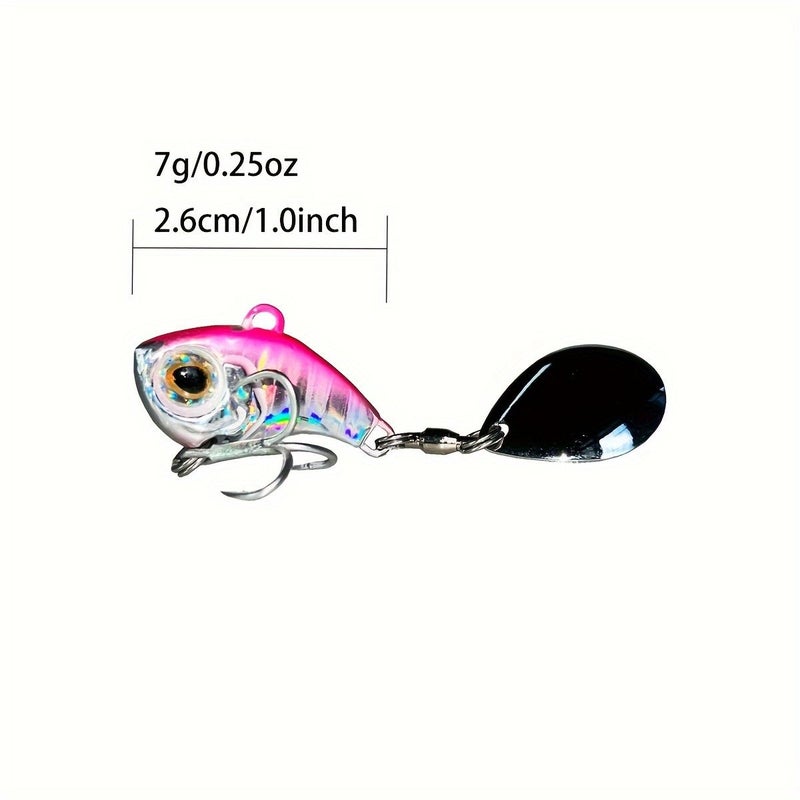 Fishing Lures 12g Wobble Rotating Metal Vib Vibration Bait Artificial Hard Spinner Spoon for Winter Fishing - Image 3
