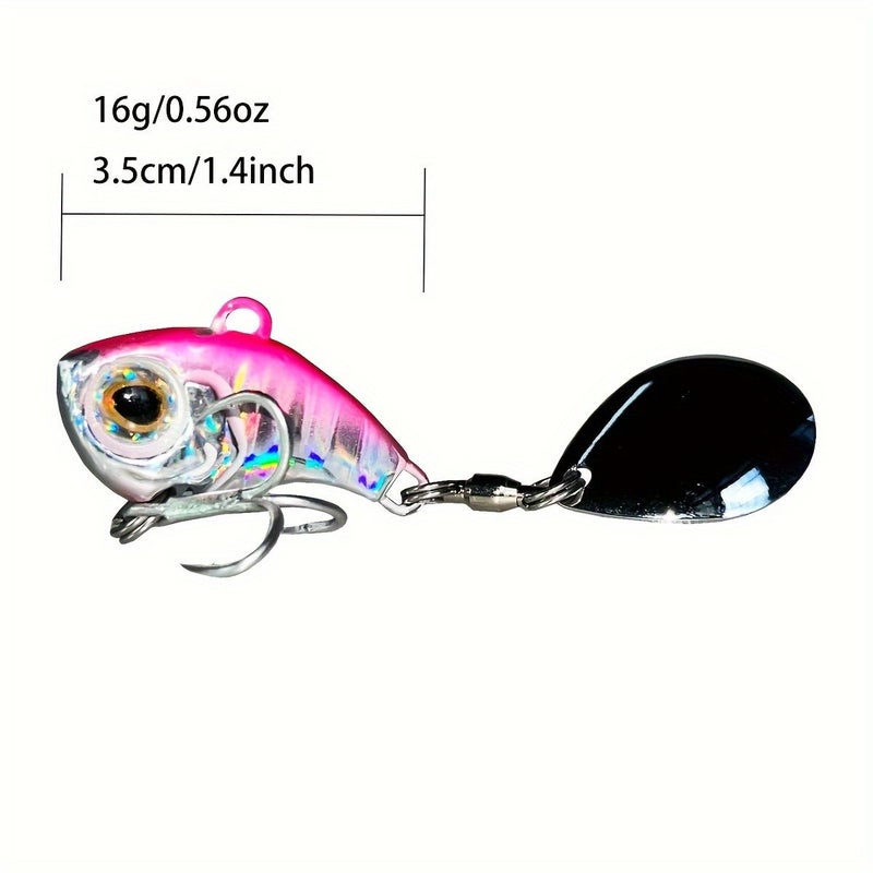Fishing Lures 12g Wobble Rotating Metal Vib Vibration Bait Artificial Hard Spinner Spoon for Winter Fishing - Image 5