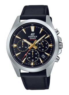CASIO Edifice Quartz Chronograph Leather Strap Men's Watch EFV-630L-1AV 