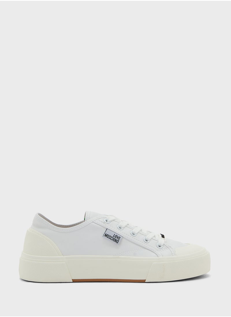 Love Moschino Lace Up Low Top Sneakers  - Image 1