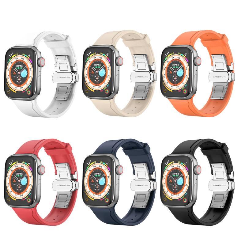 Adjustable Silicone Starlight Sport Strap Smartwatch Band Compatible with Apple Watch 38 40 41 42 44 45 49mm with Fit Replacement Strap - Image 3