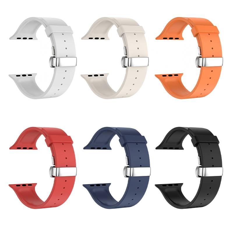 Adjustable Silicone Starlight Sport Strap Smartwatch Band Compatible with Apple Watch 38 40 41 42 44 45 49mm with Fit Replacement Strap - Image 5