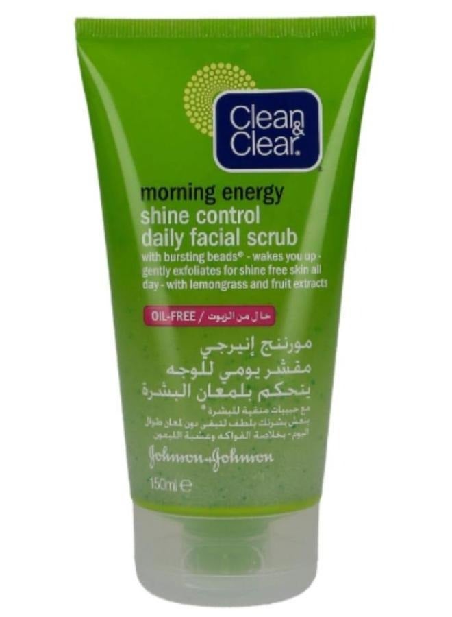 Clean & Clear Shine Control Daily Facial Scrub 150ml - Image 1