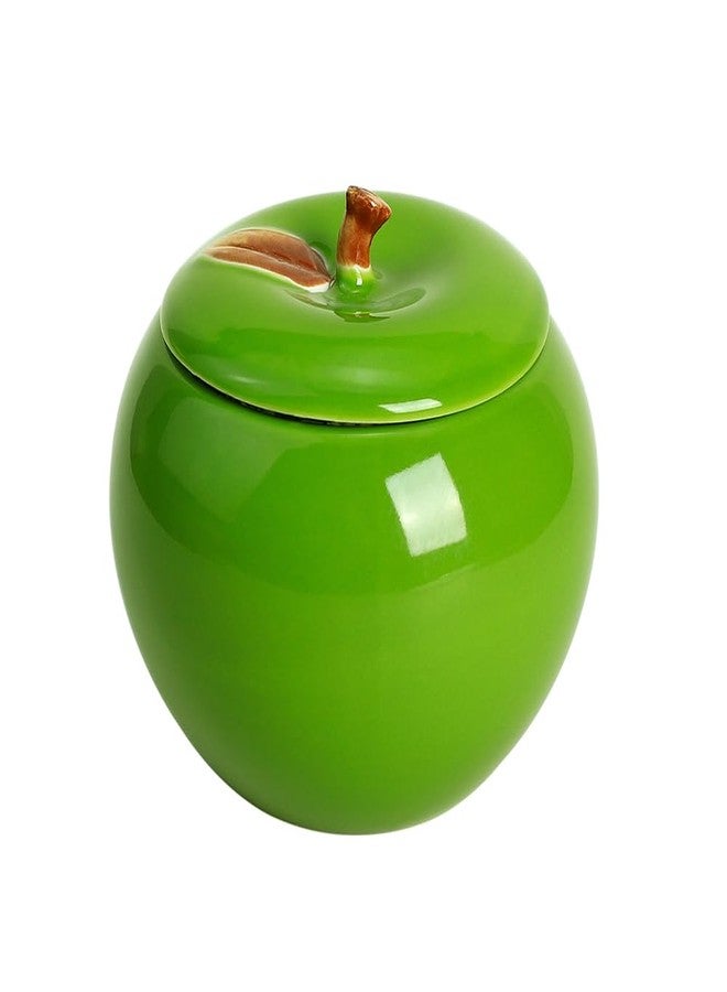 Mozacona وعاء تخزين طعام من السيراميك على شكل تفاحة من موزاكونا مع غطاء - Image 1