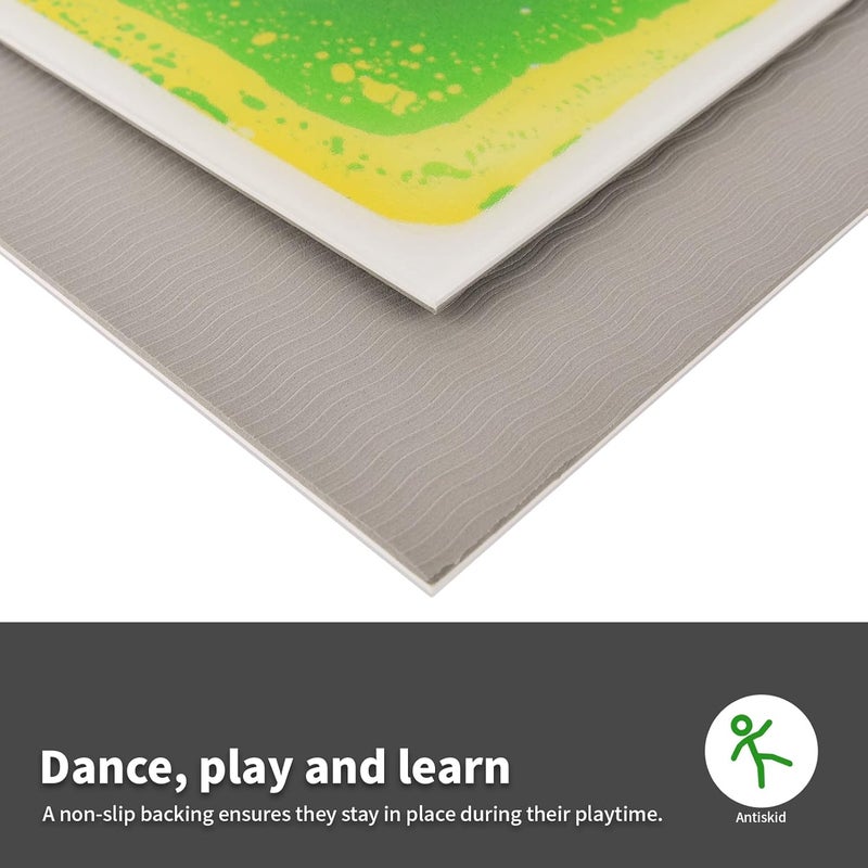 LONGKING 6 Pack 12" X 12" Sensory Tiles for Activity Play Centers for Children, Liquid Floor Tiles, Autism Sensory Poducts - Image 5