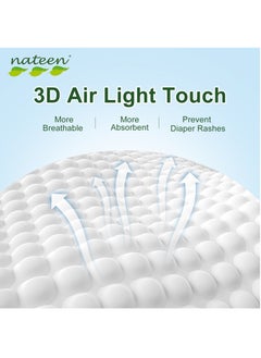 nateen Premium Care Baby Diapers,Size 4 (7-18kg),64 Count Diapers,Large,Super Absorbent,Breathable Baby Diapers.  - Image 4