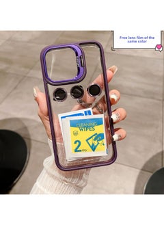 Digital Cputer/iphone Protective Case For IPhone Mini/13/13 Pro/13 Pro Max Pu Leather Material Slim Design Lightweight Stylish-Color:Bracket Transparent Missing Label 】-Applicable Model:iPhone 12 PR