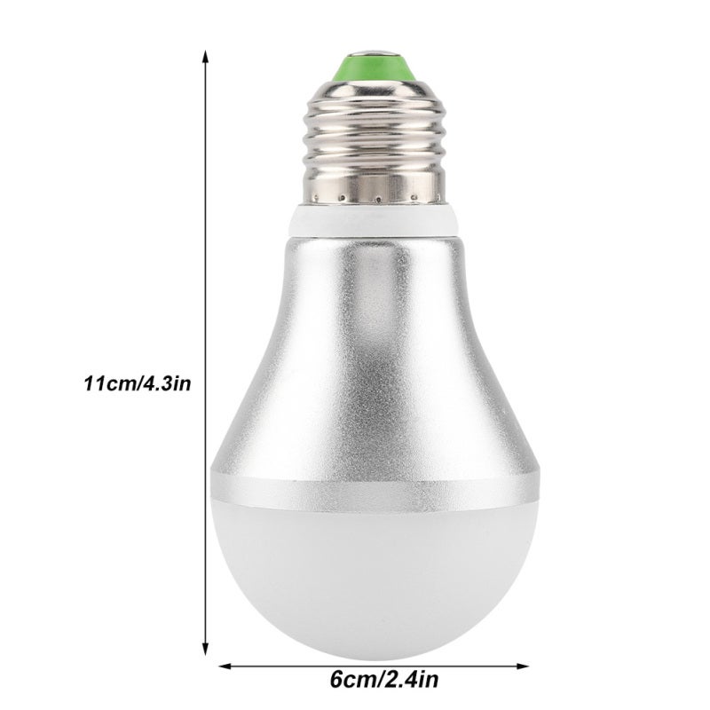 Automatic LED Bulb: 6500K Cold White, Night Sensor Activated Below 25lm, 2-Line Simple Wiring - Integrated Light Control Module, Low Cost Maintenance for Home Indoor Use - Image 2