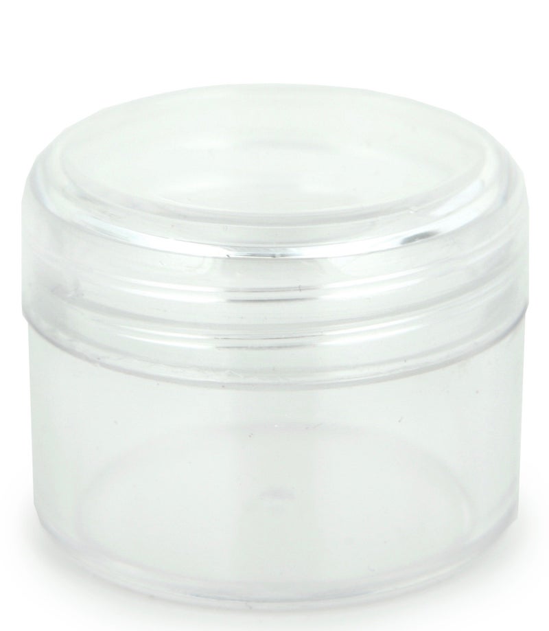 Vivaplex  25 Clear  20 Gram Plastic Pot Jars  Cosmetic Containers  With Lids. - Image 4