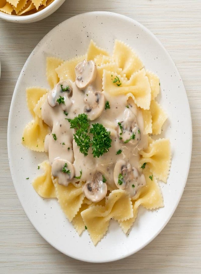 Gustora Healthy Farfalle & Fettuccine Pasta Combo Made Of Durum Wheat Semolina I Rich In Protein & Fibre I Zero Cholesterol I Vegetarian I No Trans - Fat I Cooking Time 10 Min - (500 Gm X 2) - Image 4