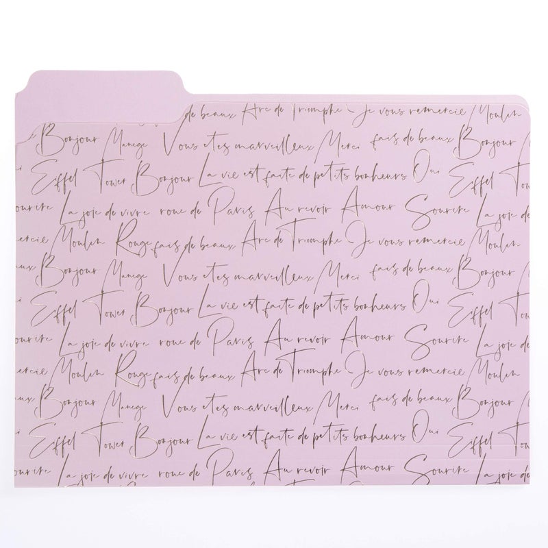 Graphique Parisian Traditional File Folder Set â€“ Each Folder Measures 11.75"" x 9.5"", Set Includes 9 Folders with 3 Unique Designs, Durable Triple-Scored Coated Cardstock (FIF055) - Image 4