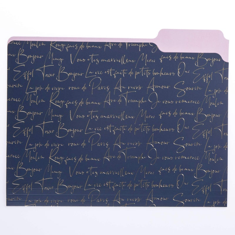 Graphique Parisian Traditional File Folder Set â€“ Each Folder Measures 11.75"" x 9.5"", Set Includes 9 Folders with 3 Unique Designs, Durable Triple-Scored Coated Cardstock (FIF055) - Image 2