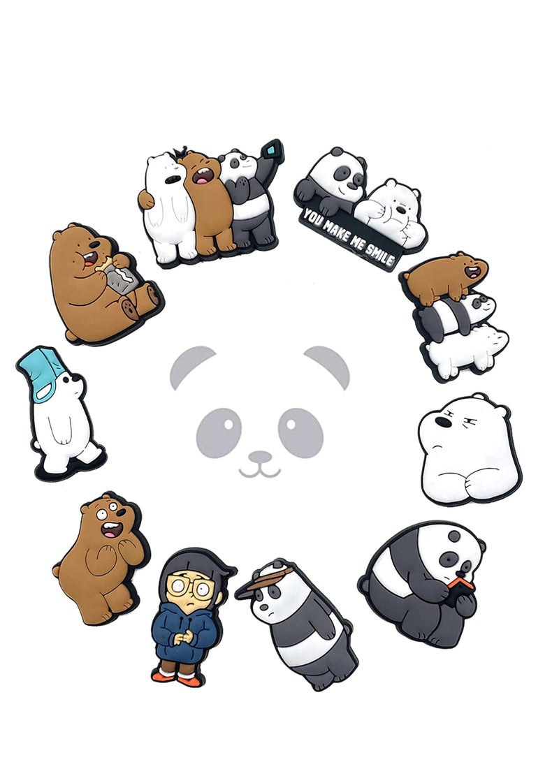 KASTWAVE Croc Charms Cartoon Shoe Decorations Charms 10 Pcs - Image 1