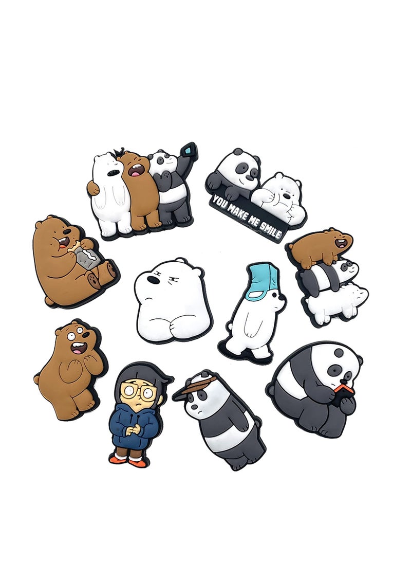 KASTWAVE Croc Charms Cartoon Shoe Decorations Charms 10 Pcs - Image 2